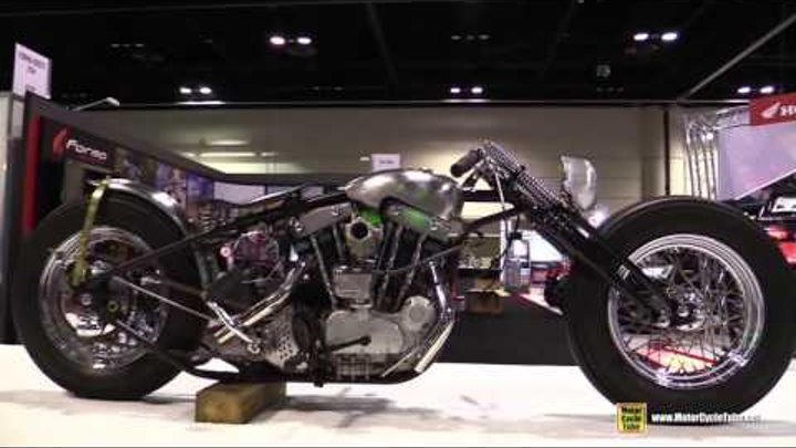 Harley Davidson Iron Head Custom Bike by Bowman Motorcycles - Walkaround - 2015 AIMExpo Orlando