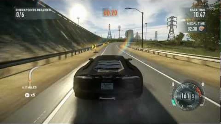 Need for Speed The Run - Lamborghini Aventador / Porsche RAUH RWB Gameplay [HD720p]