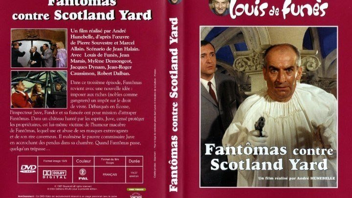 ФАНТОМАС -3 //Против Скотланд - Ярда HD(1967) 1O8Op.Комедия,Приключения
