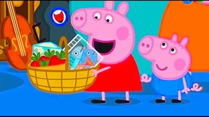 Свинка Пеппа 5 сезон Пеппа гуляет по рынку и делает покупки Новые серии на русском