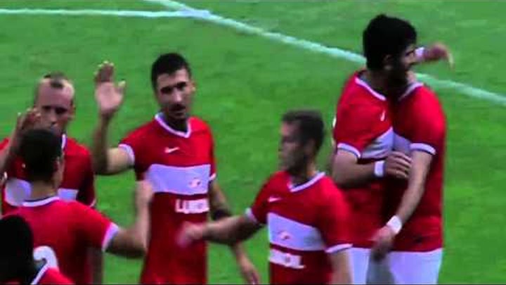 Movsisyan goal - FC Spartak Moscow vs St. Gallen 1-0