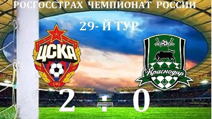 ЦСКА 2-0 Краснодар