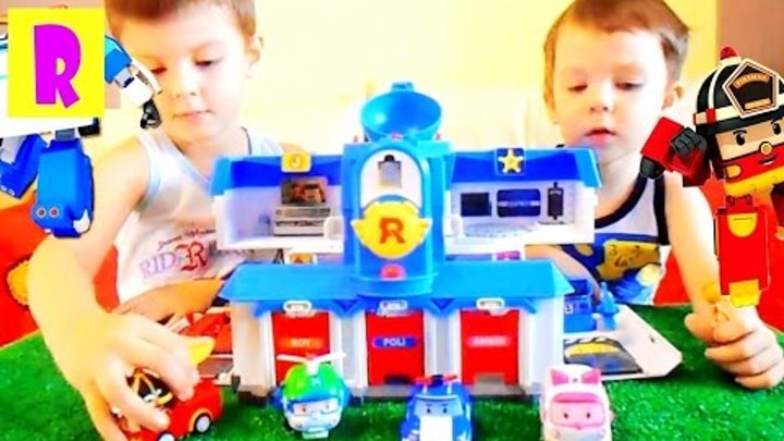 Робокар Поли Станция Машинки игрушки из мультика РобокарПоли и его друзья Cars RobocarPoli HappyRoma