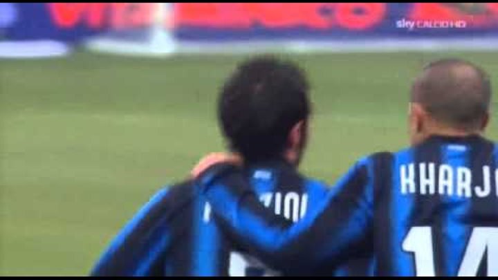 Inter Palermo 3 - 2 Highlights Ampia Sintesi SKY Sport HD 30-01-2011 Serie A PARTITA INCREDIBILE