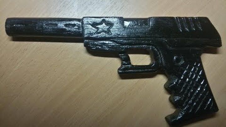 Как сделать пистолет из дерева часть 1 Wood carving Wooden Gun