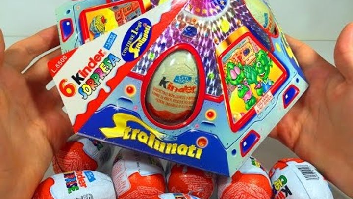 Киндер Сюрпризы НЛО 1998 ГОДА! Стралунатики Редкая Коллекция (Kinder Surprise eggs Stralunati)