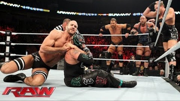 Rey Mysterio, Big Show, Cody Rhodes & Goldust vs. Ryback, Curtis Axel & The Real Americans: Raw, Dec
