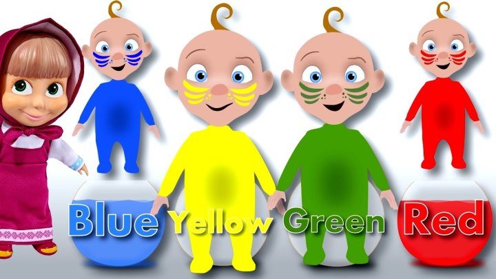 Мультики Маша и Медведь Учим цвета вместе с малышами новые серии.Learn Colors Color Water Wooden Face Toy Bad Baby