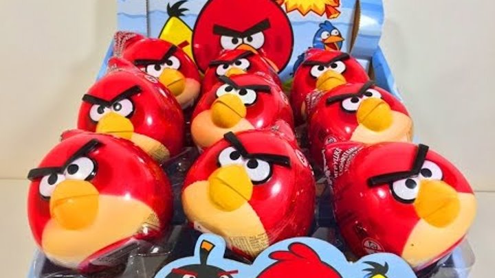 Киндер Яйца Сюрприз по мультику Энгри Бёрдс,Unboxing Surprise Eggs Angry Birds