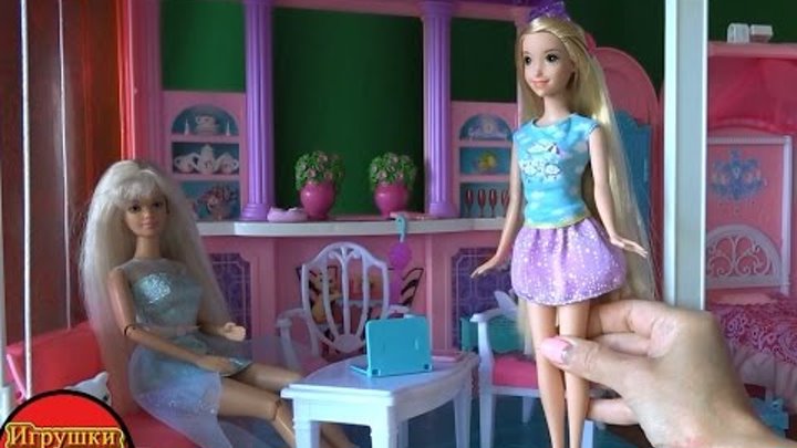 Куклы для девочек сериал, Рапунцель и Челси временно живут вместе, играем в переодевалки серия 361