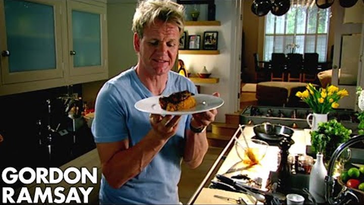 Spiced Pork Chop with Sweet Potato Mash - Gordon Ramsay
