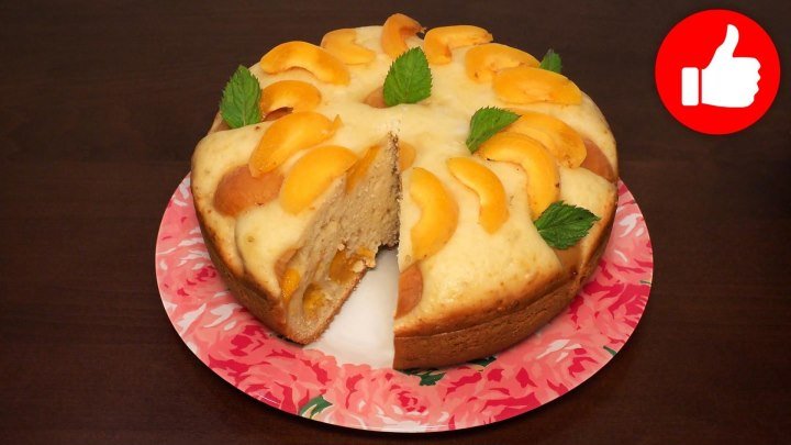 Пирог с абрикосами в мультиварке, рецепт вкусного абрикосового пирога к чаю. рецепты для мультиварки, выпечка