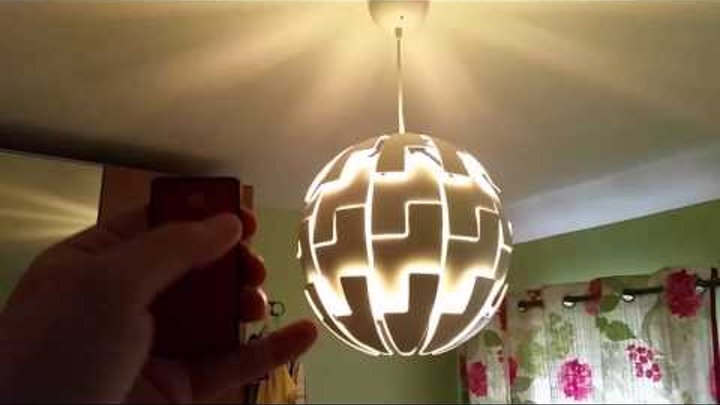 Remote Controlled IKEA Death-Star Lamp
