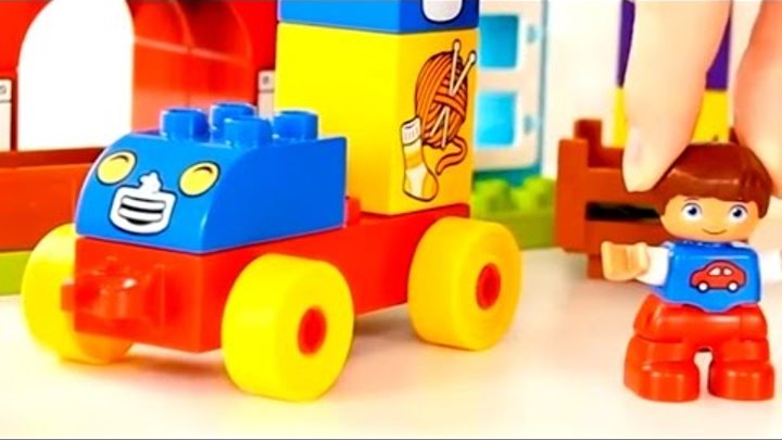 Лего мультики: Едем в деревню! Животные для детей - Мультики про животных. Лего дупло.
