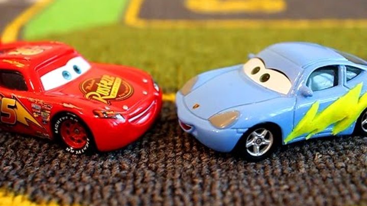 Тачки Молния Маквин и его Друзья Шина для Салли Мультик про машинки для детей Cars Lightning McQueen