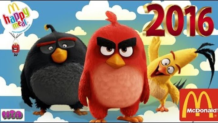 ✔ NEW Angry Birds Mcdonalds Happy Meal April Mai 2016 Хеппи Мил Апрель Май 2016 GYM & FUN