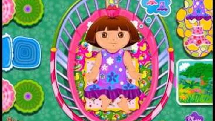 Даша Игра—Даша Пеленки—Мультик Онлайн Видео Игра Для Детей 2015 Dora Diaper Change Dora the Explorer