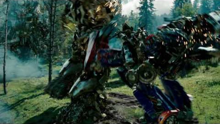 Битва в лесу и смерть Оптимуса Прайма | Трансформеры : Месть падших | HD