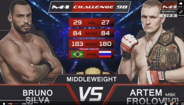 M–1 Challenge 98: Бруно Сильва – Артем Фролов / Frolov vs. Silva