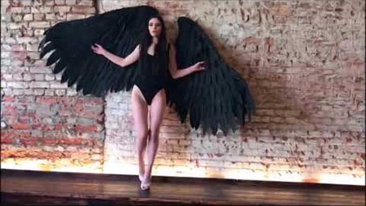 #ЛисьяМастерская черные крылья ангела