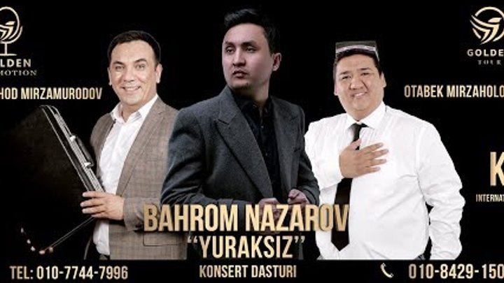 Afisha - Bahrom Nazarov - Janubiy Koreya davlatida - 4-5-6-7-may kunlari konsert beradi 2019