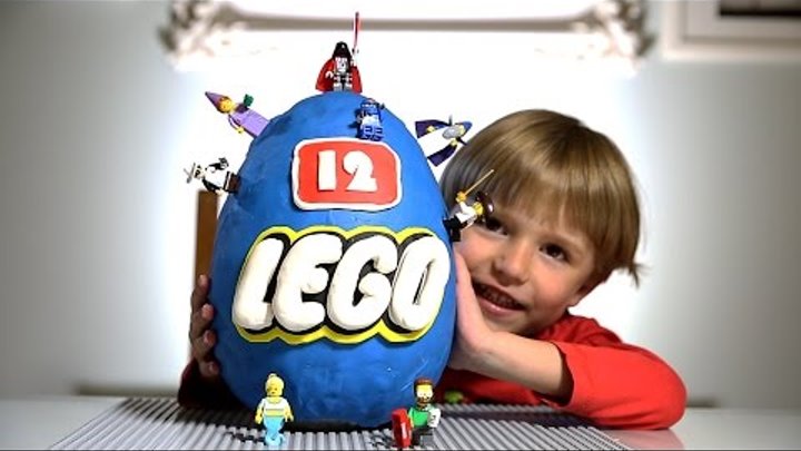 Giant Lego Surprise Egg made of Play-Doh: series 12