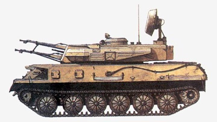 23-мм зенитная самоходная установка ЗСУ-23-4 «Шилка»