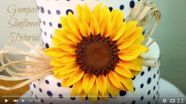How to Make a Gumpaste Sunflower