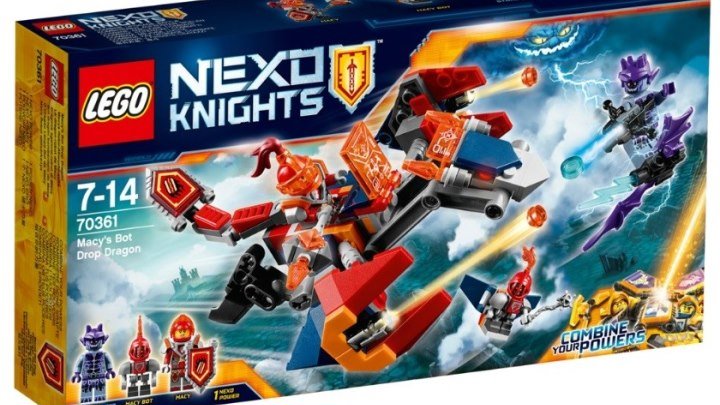 Лего Нексо Найтс 70361 Дракон Мэйси Обзор LEGO Nexo Knights Macy's Bot Drop Dragon