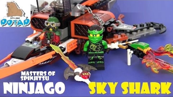 Ниндзяго Мультфильм на Русском Lego Ninjago Masters of Spinjitsu 70601. Лего Мультики Sky Shark Игры
