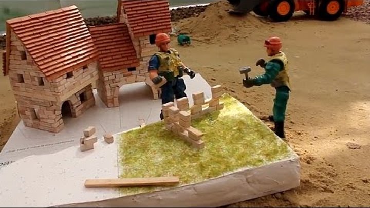Развивающий мультик - как работает строительная техника. Маленькие строители строят дом.6 часть