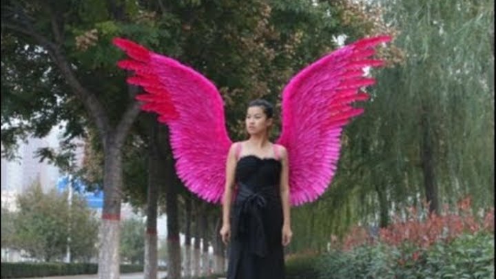 AliExpress angel feather wings Red АЛИЭКСПРЕСС ангел перо крылья Красный шоу