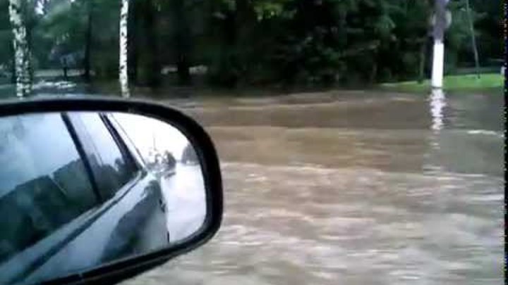 Наводнение в Киришах 13.08.2015