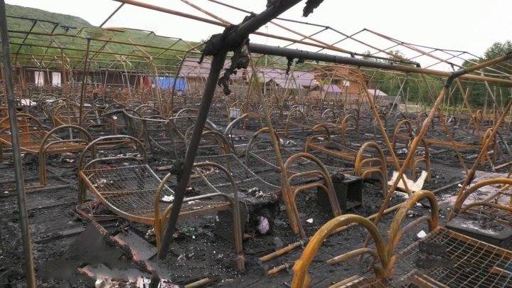 В Хабаровском крае число погибших при пожаре в палаточном лагере увеличилось до четырех