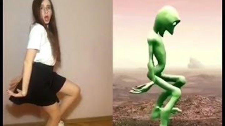 Green Alien / Dame Tu Cosita/ Танец Зеленого Человечка