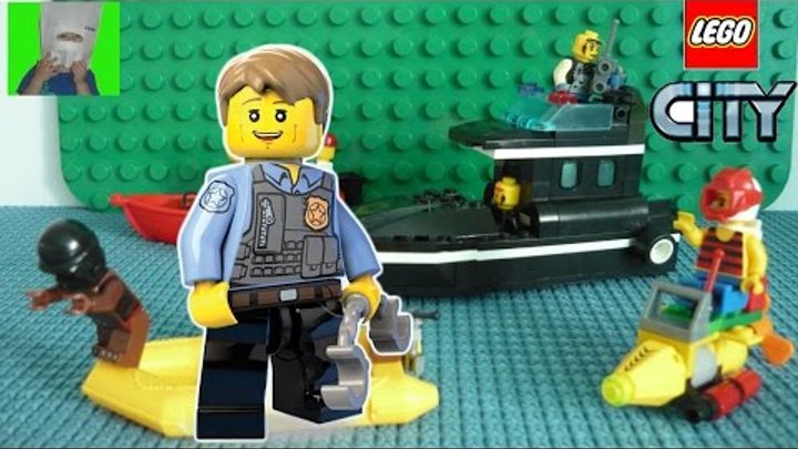 ✈ #LEGO мультик #3 Полицейский катер и преступники | #лего сити полиция | Ваня Супер Гонщик