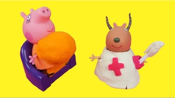 Свинка Пеппа Беременная мама свинка родила Мультик с игрушками Peppa Pig