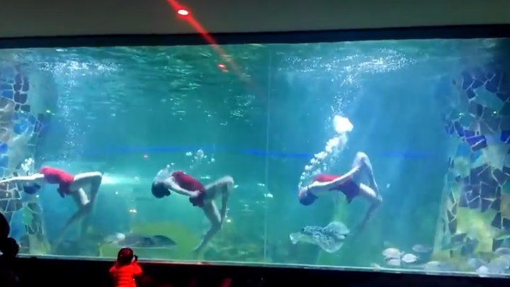 Шоу балет под водой. Китай