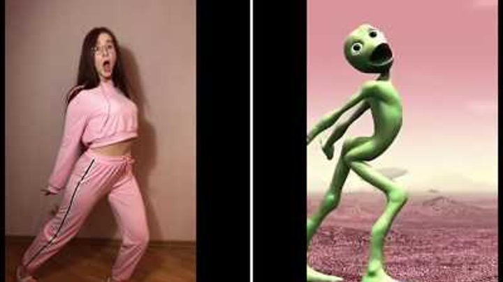 Green Alien/ Dame Tu Cosita/ Танец Зеленого Человечка часть 2!!