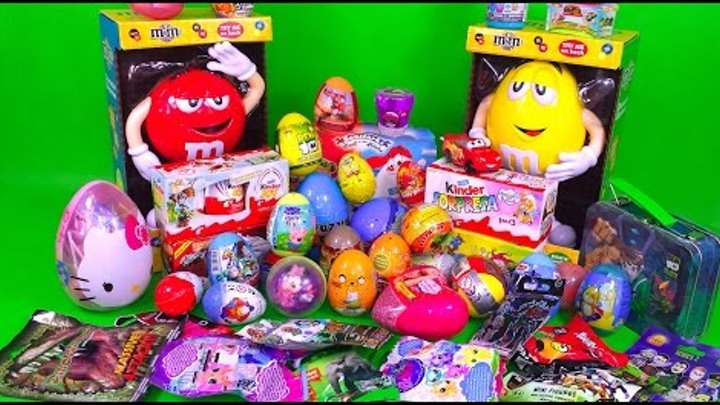 60 Kinder Surprise Eggs Toys for kids Peppa LPS Dino Kitty M&M's Angry Barbie by TheSurpriseEggs