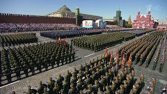 Военный Парад, посвященный 71-й годовщине Великой Победы. По...