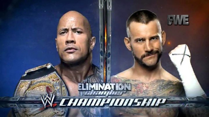 The Rock vs CM Punk - Elimination Chamber 2013 - Highlights HD