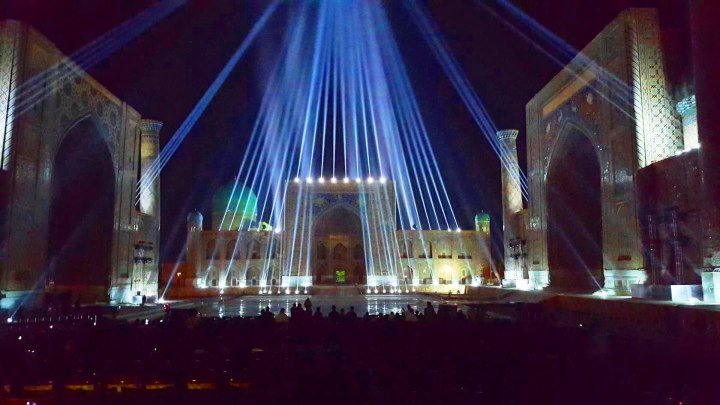 Ночной Регистан. Samarkand-2015