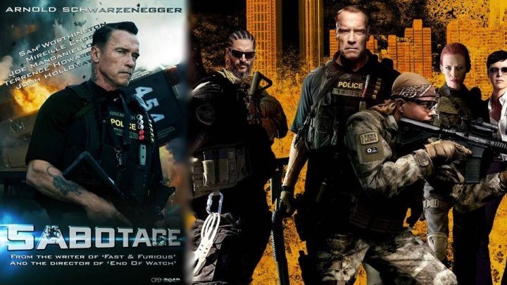 Саботаж - Sabotage (1008x546p)(А.Шварценеггер)[2014 США, боевик, триллер, драма, криминал, BDRip-AVC] Dub (2.18Gb)