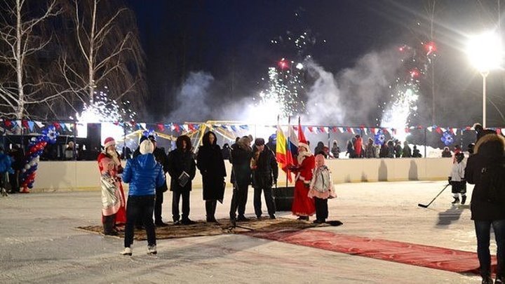 Открытие спортивной площадки в Шилово