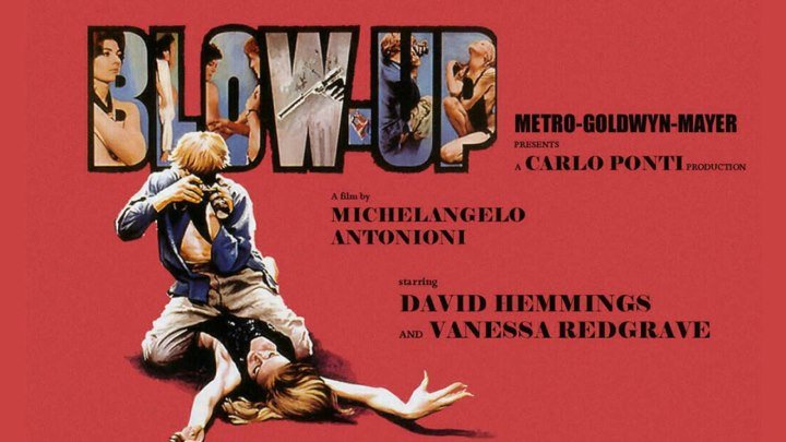 Фотоувеличение / Blowup (1966). Реж. Микеланджело Антониони, в рол. Дэвид Хеммингс, Ванесса Редгрейв, Сара Майлз, Питер Боулз, Джон Кастл, Джейн Биркин, Джиллиан Хиллз, Верушка фон Лендорф