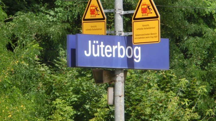 Jüterbog,перрон городского вокзала 23.07.2016.