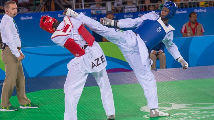 ISSOUFOU ALFAGA Abdoulrazak (NIG) – ИСАЕВ Радик (AZE). Финал. Мужчины свыше 80 кг. Тхэквондо ВТФ на летних олимпийских играх 2016 года
