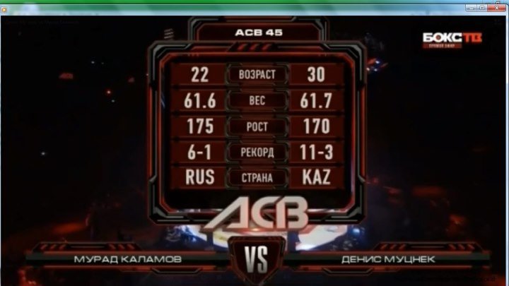 Денис Муцнек vs Мурад Каламов. ACB 45