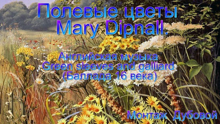 Полевые цветы Mary Dipnall